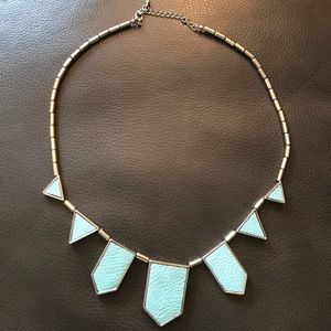 Turquoise and silver necklace