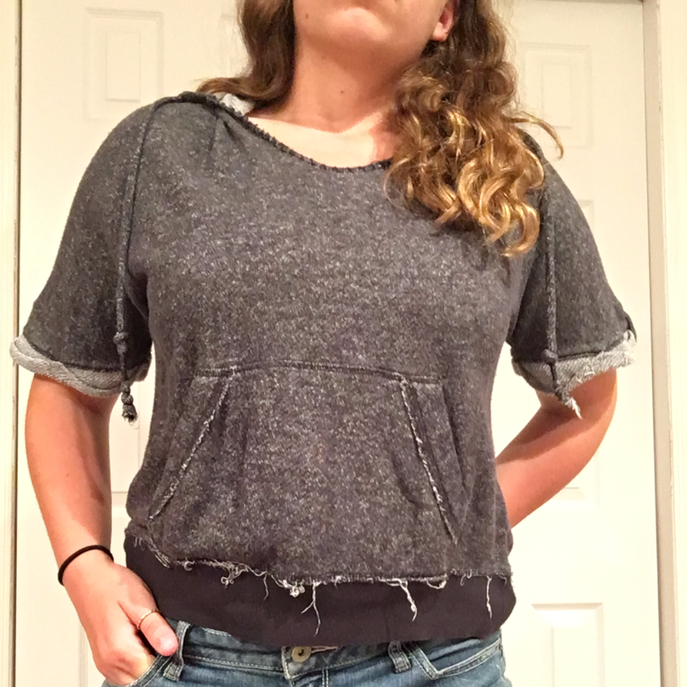 3 for $10 •  Grey hooded sweater