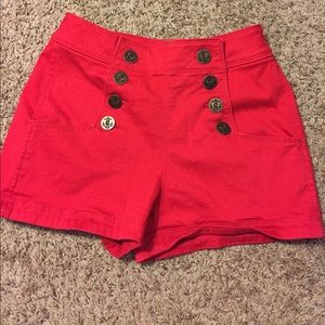 High wasted sailor shorts