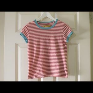 Prince and Fox striped crop top