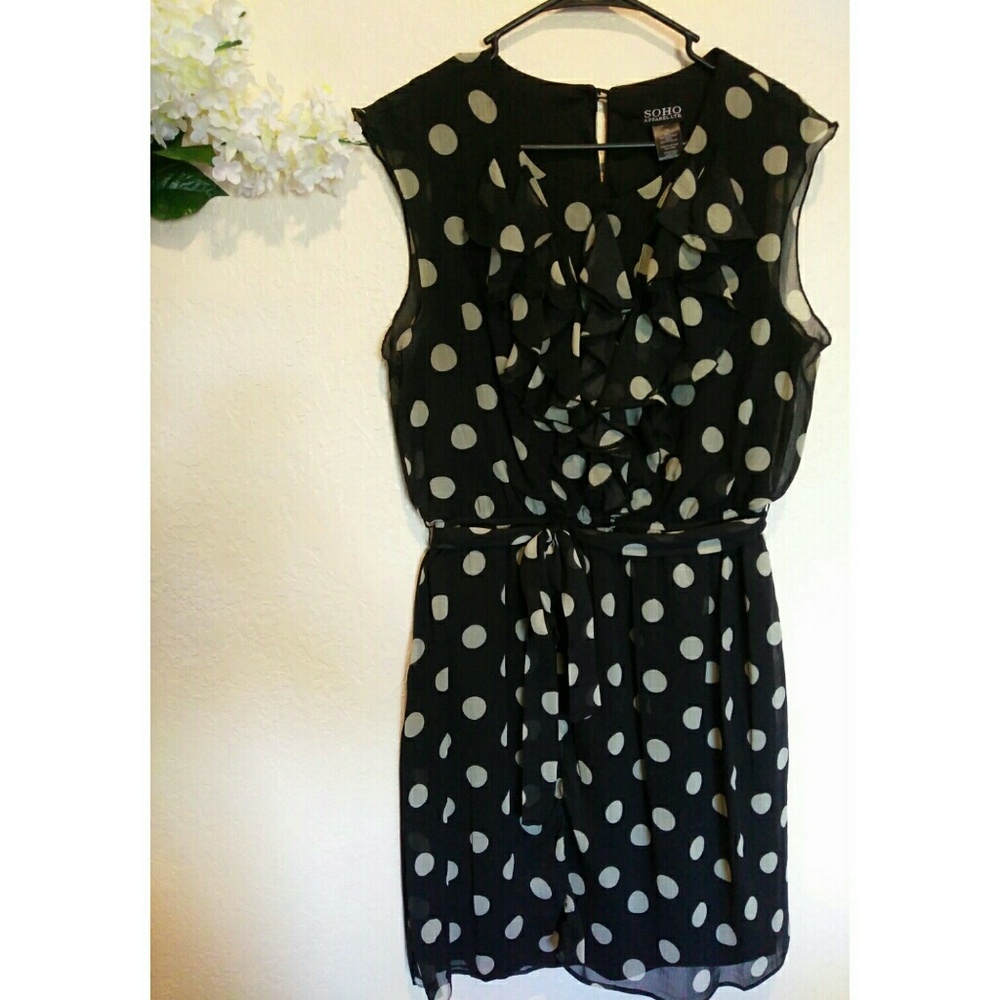 Women's dress sz 14, polkadot dress, summer.