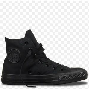 Black converse hi top chuck taylors