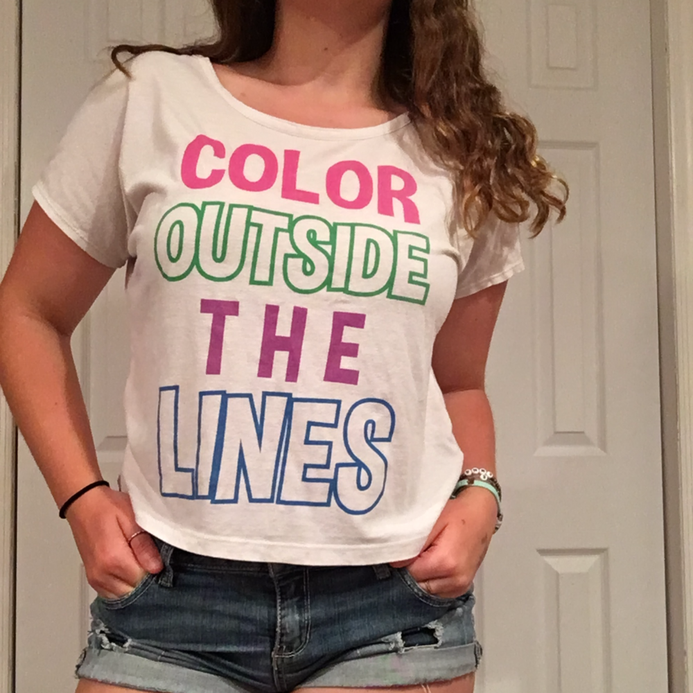 3 for $10 •  Color outside the lines tee