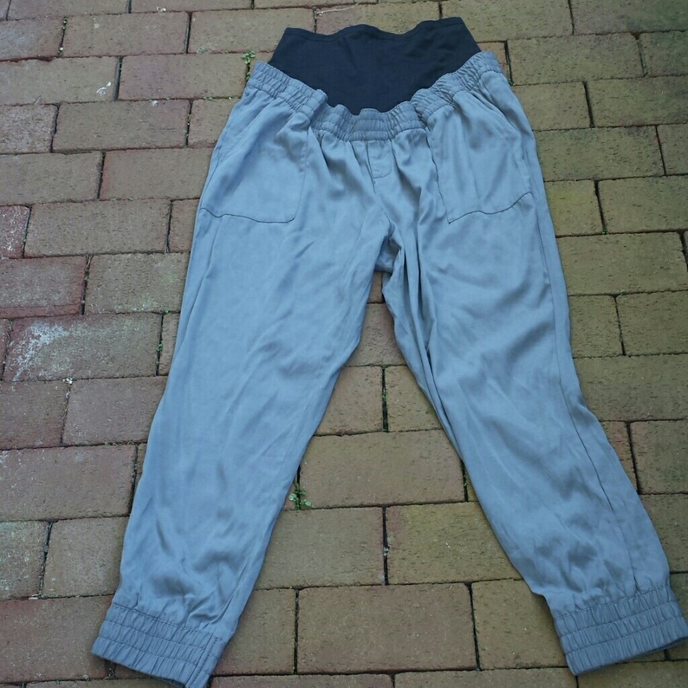 Old Navy Size Large Gray Maternity Pants Trendy
