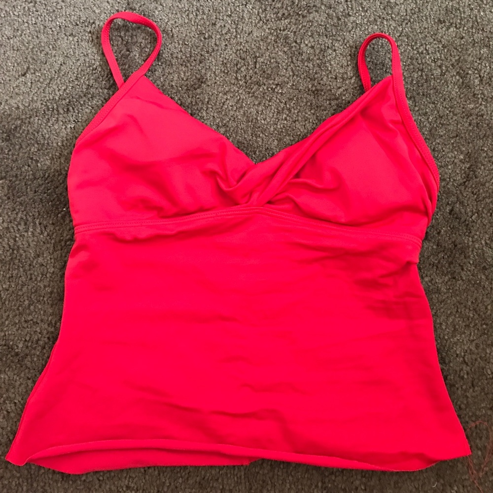 Red tankini top