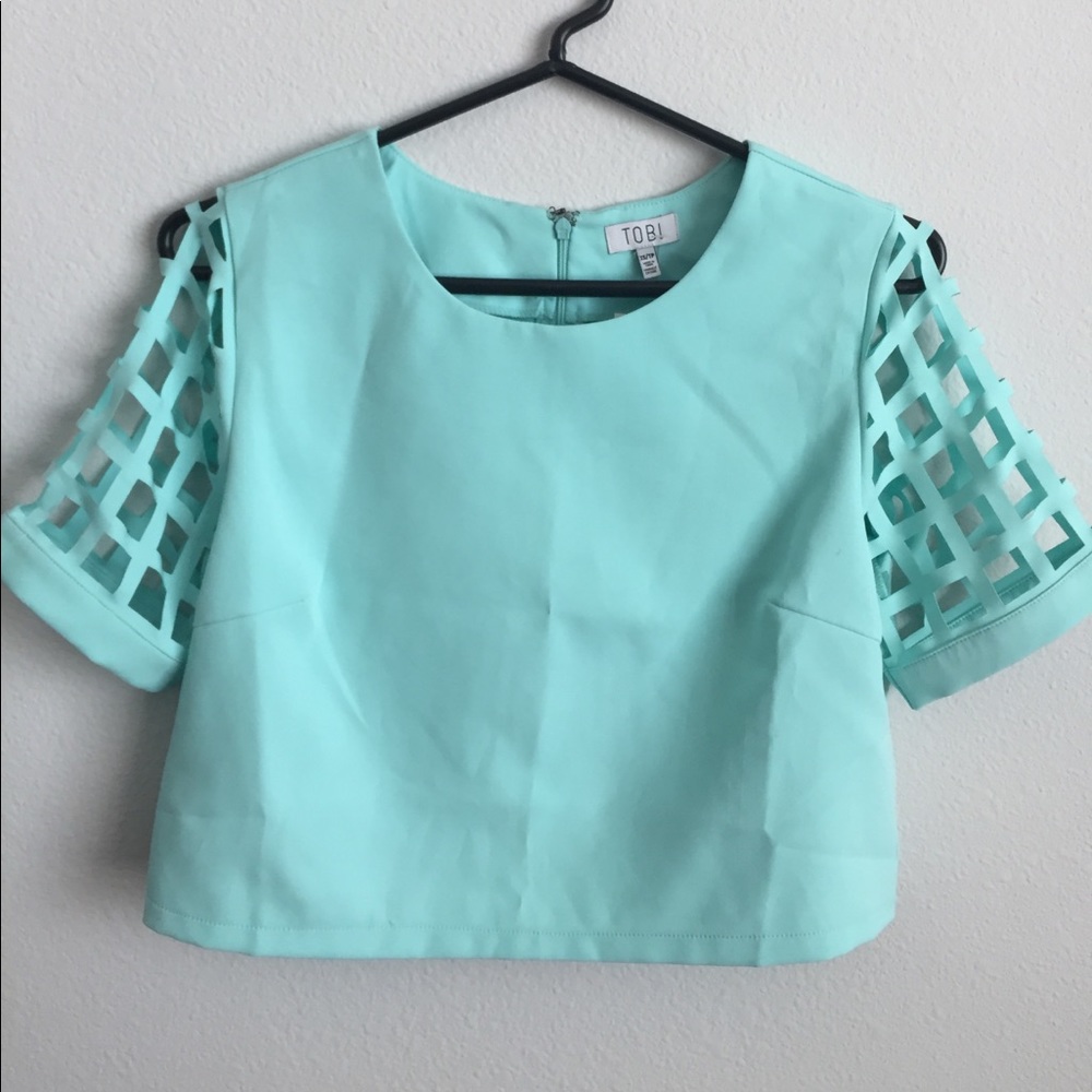 Turquoise Crop Top