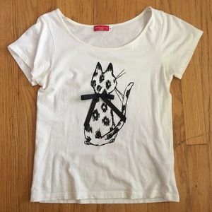 Japanese Cat Print Shirt