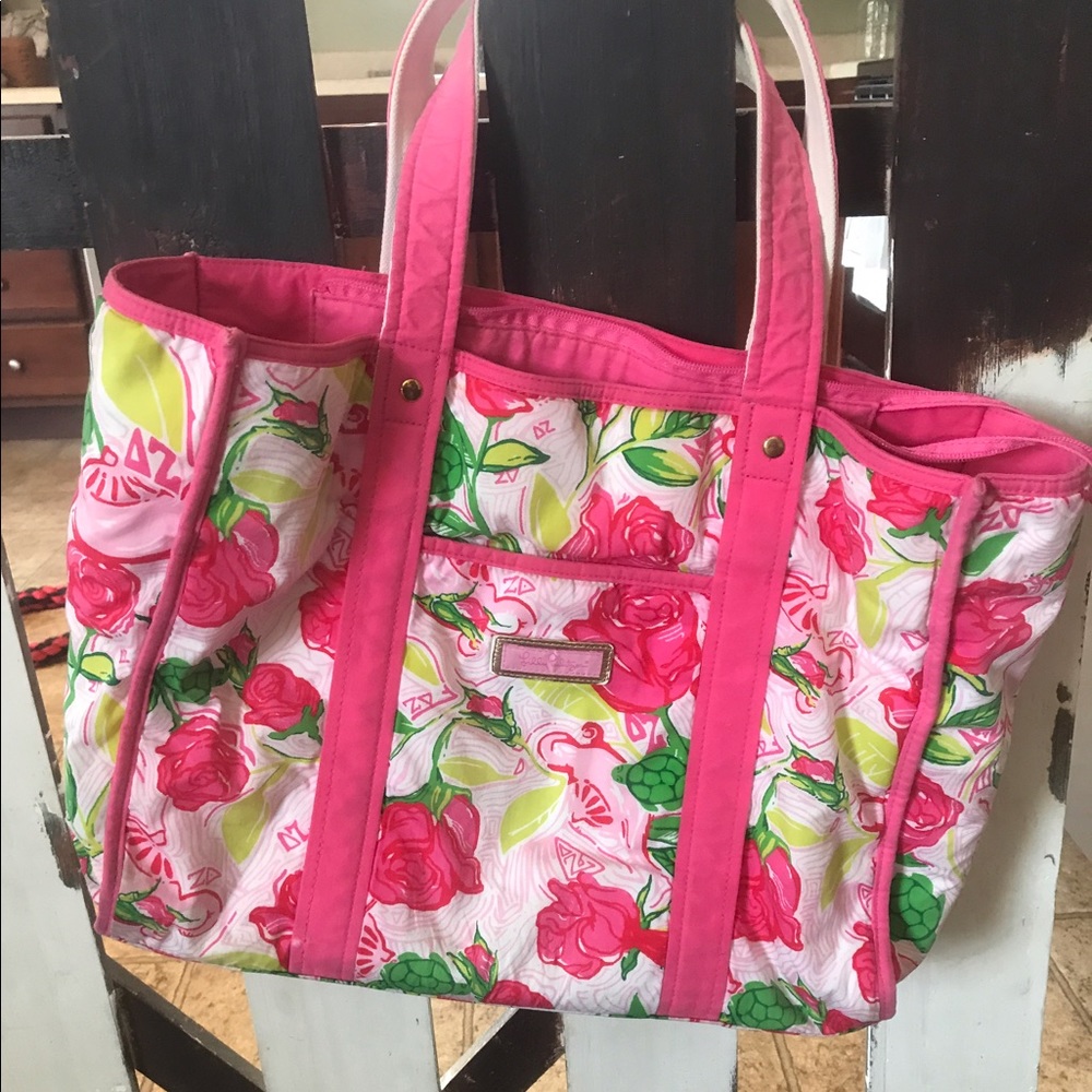 Lilly Pulitzer Delta Zeta Themed Tote
