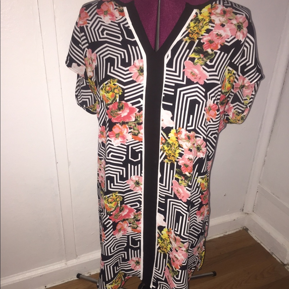 Floral print shirt/dress