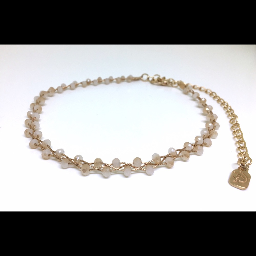 Nude Beaded Choker