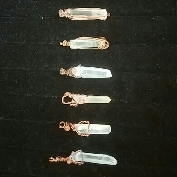  Copper Wire wrapped Quartz Crystal  - Picture 4 of 4