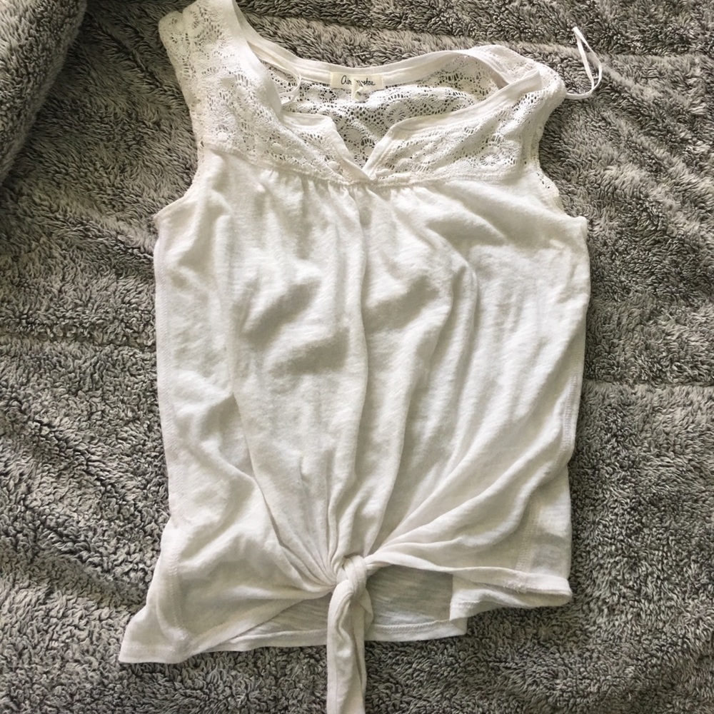 Aero tie front shirt