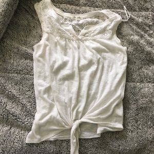 Aero tie front shirt