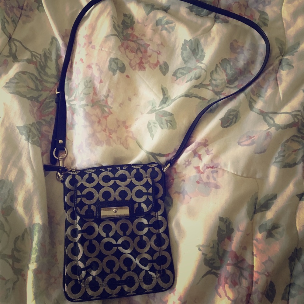 NWOT Coach Black and Grey Crossbody Bag