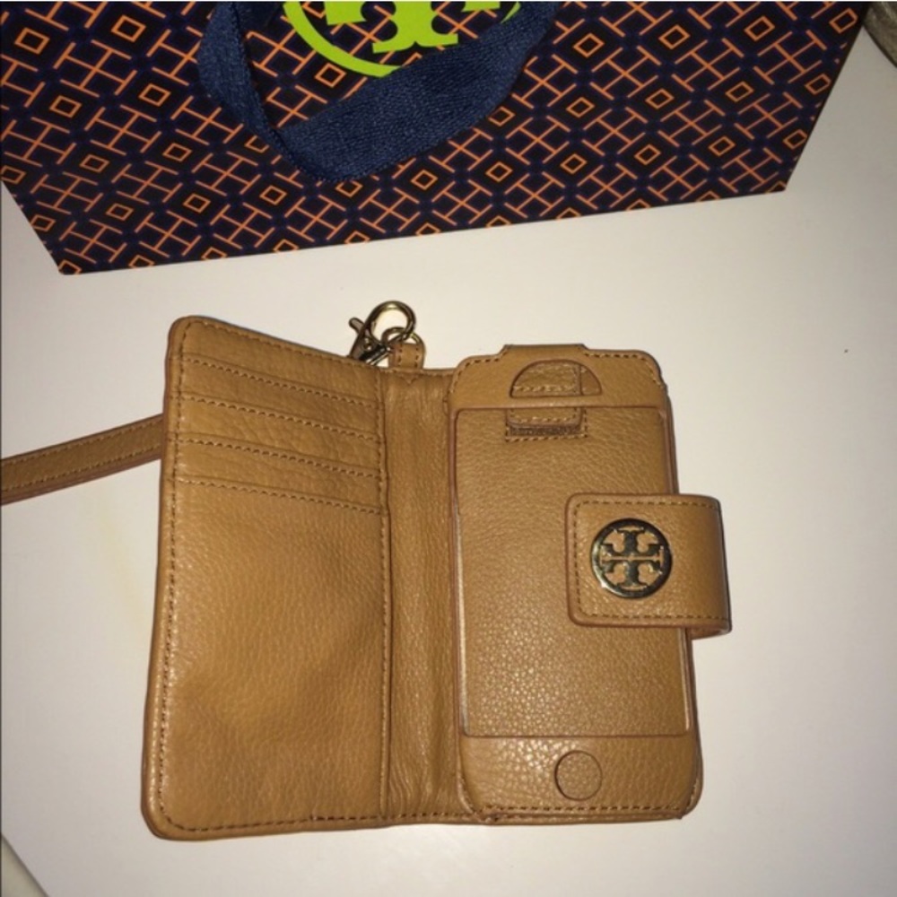 Leather Tory Burch Smartphone Case/Wallet