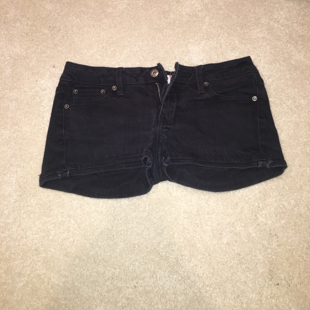 Black Jean Shorts