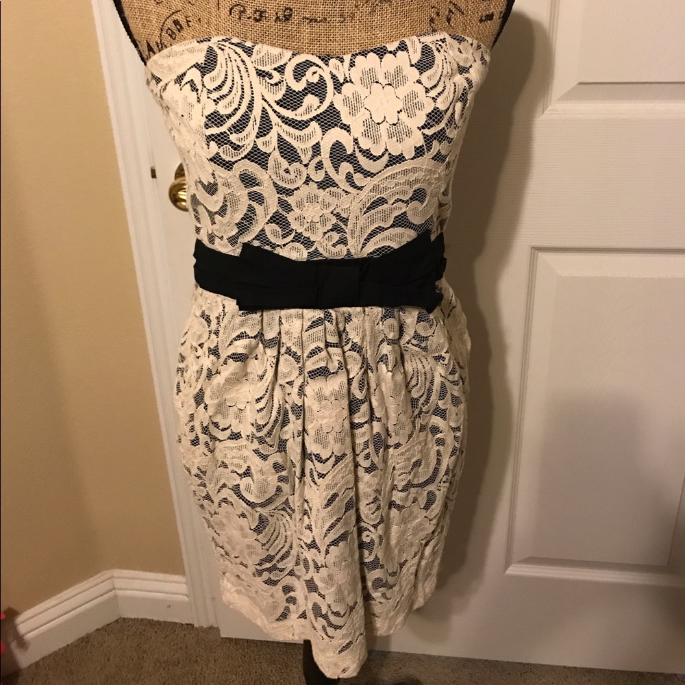 Strapless Lace Dress