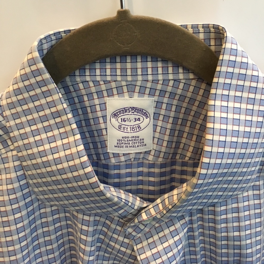 Men's Brooks Brothers plaid shirt