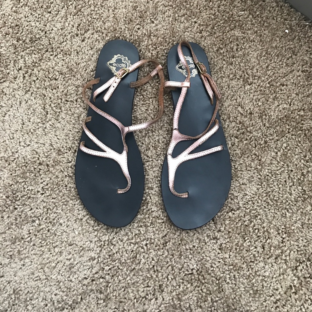 Bronze Urban Outfitters Sandals