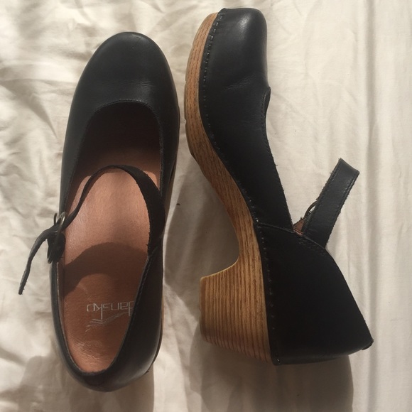 Dansko Shoes - Black Dansko Mary-Jane Clogs