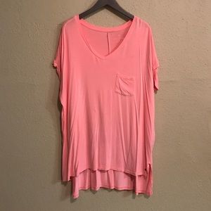 American eagle bright pink top. XL