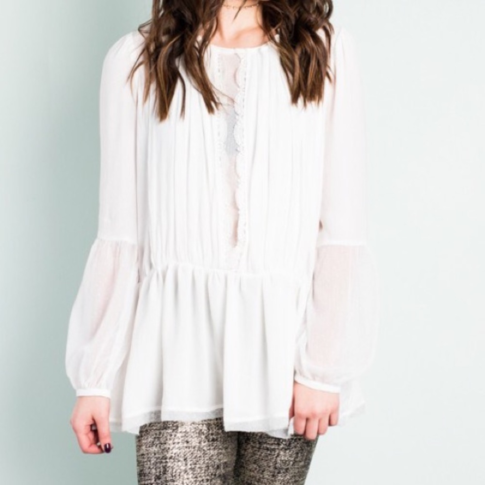 Free People soul serene blouse new