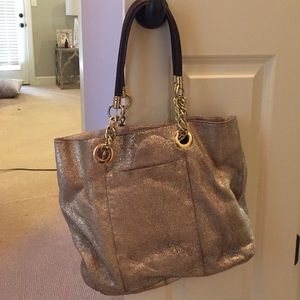 Cynthia rowley gold hobo purse