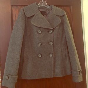 Banana Republic gray peacoat