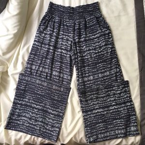 Mudd Wide Leg Pants Purple/Brown and Mint (Size:S)