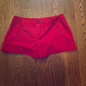Express red shorts. Size 6 