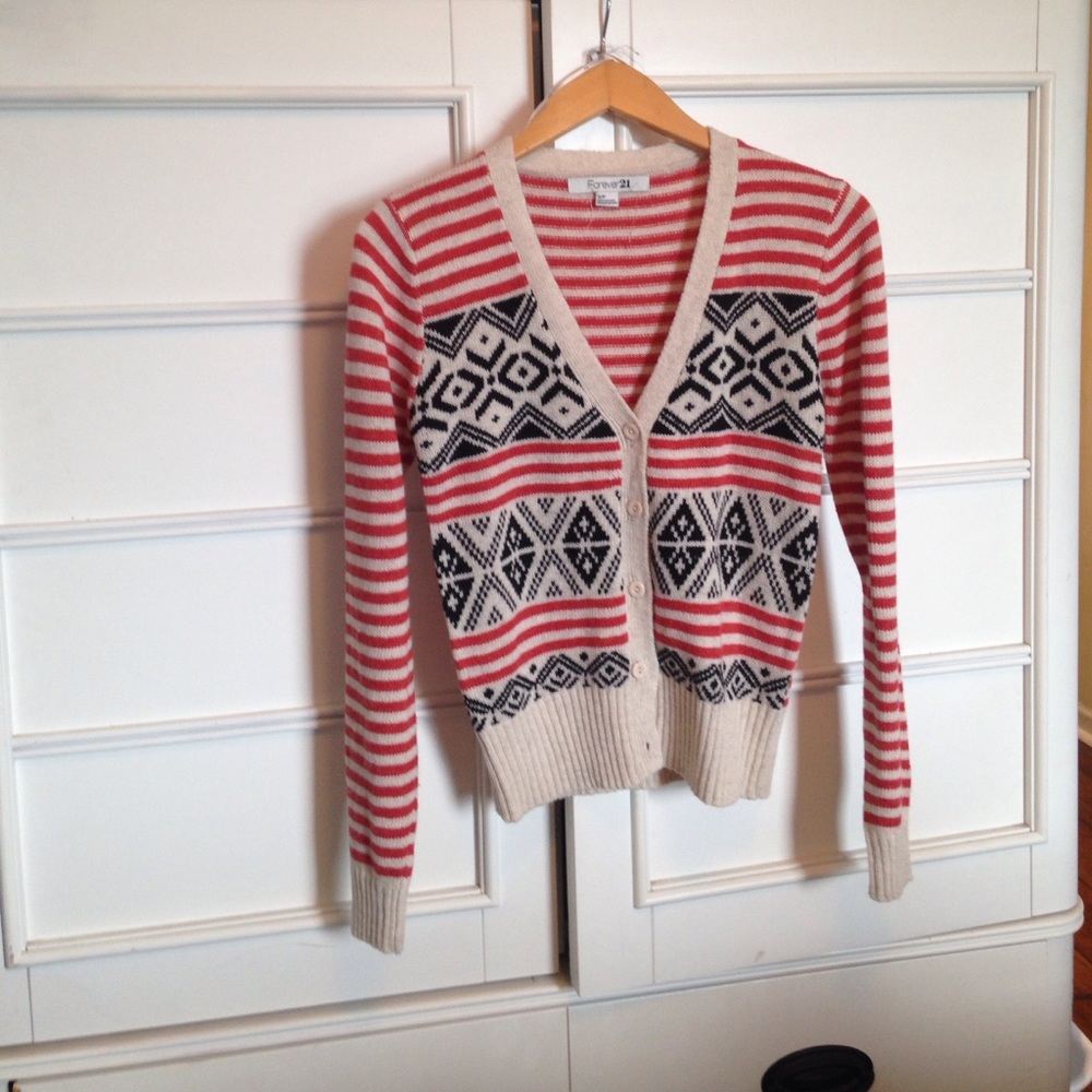 Striped cardigan