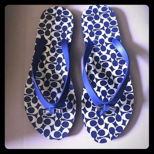 Brand new coach flip flop