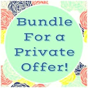 Make a bundle, I'll send a private offer.