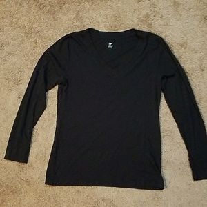 Gap long sleeve super soft v neck shirt