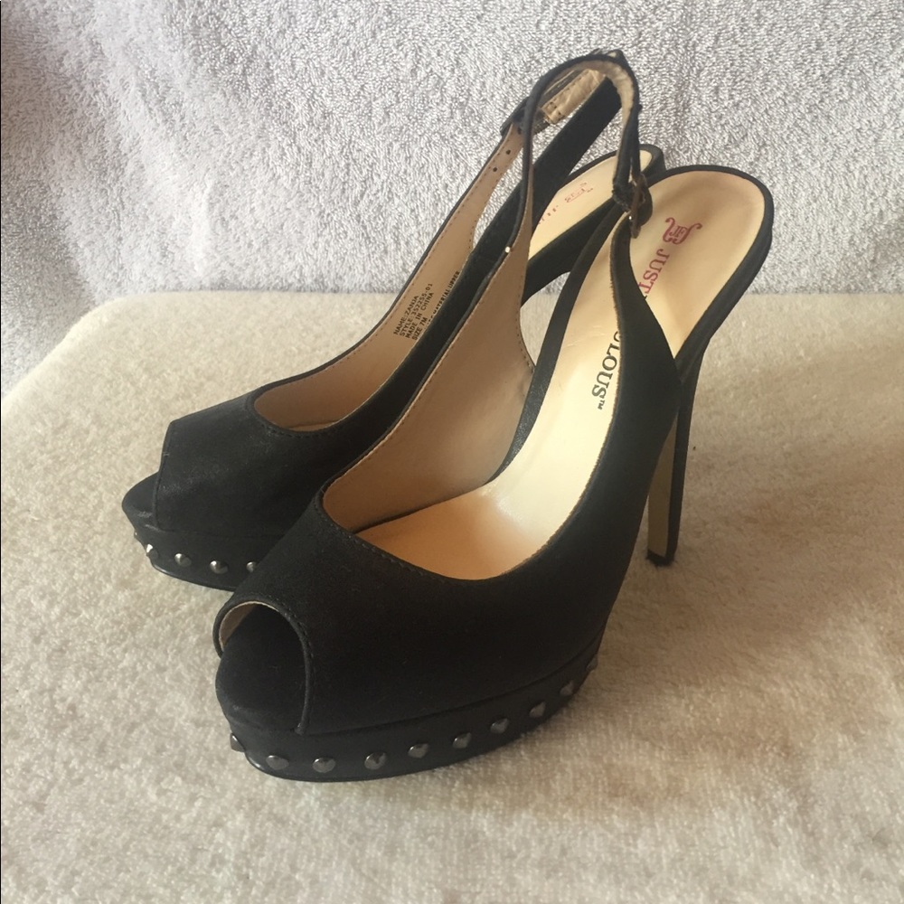 JustFab Studded Platform Slingback