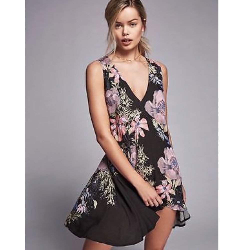 free people back yard party tunic dress