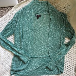 Green Heathered Cardigan