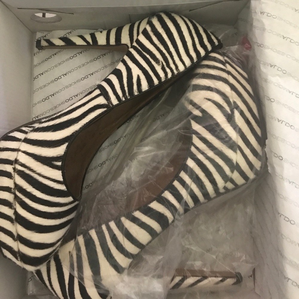 Zebra Print Aldo Pumps