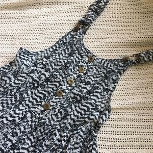 Black & White Overall Dress