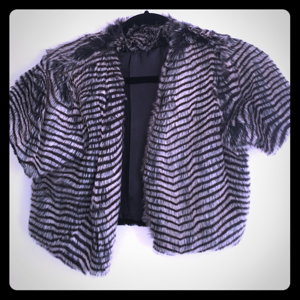 Faux Fur Vest Cover Up
