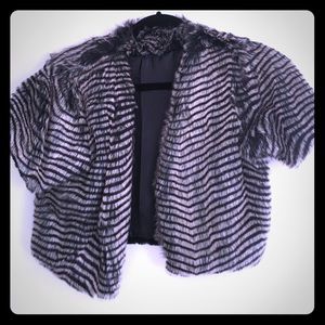 Faux Fur Vest Cover Up