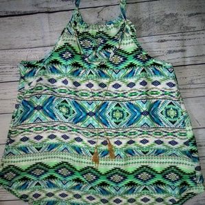 BCX Halter Spaghetti Strap Top w/ Necklace