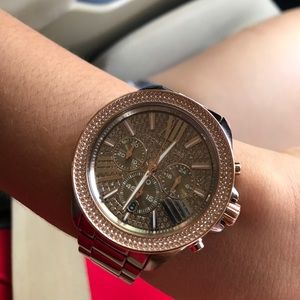 Wren Pavé Acetate and Rose Gold-Tone Watch