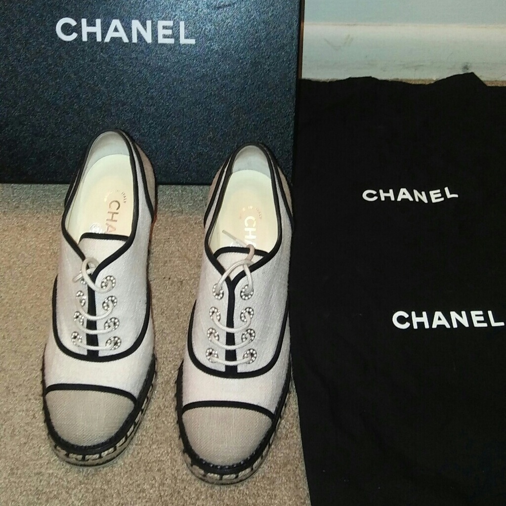 Authentic Chanel wedges