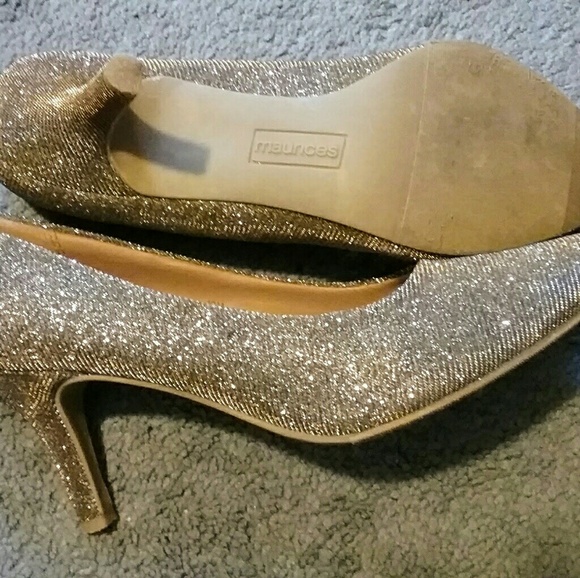 Maurices "Lauren" metallic point toe heels, 10 - Picture 2 of 3