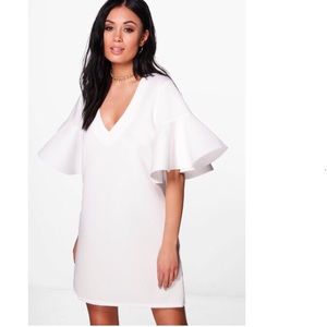 White Scuba Dress