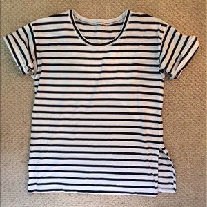 J Crew black striped t-shirt