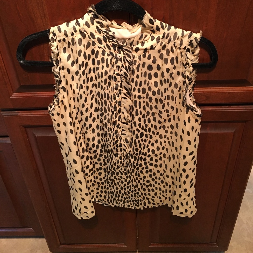 Jcrew sleeveless blouse size 2