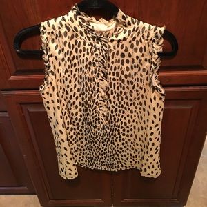 Jcrew sleeveless blouse size 2
