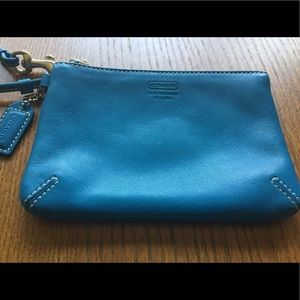 Coach -- Turquoise Wristlet
